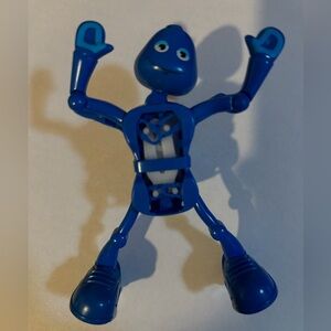 Blue Dancing Wind-Up Figure Toy